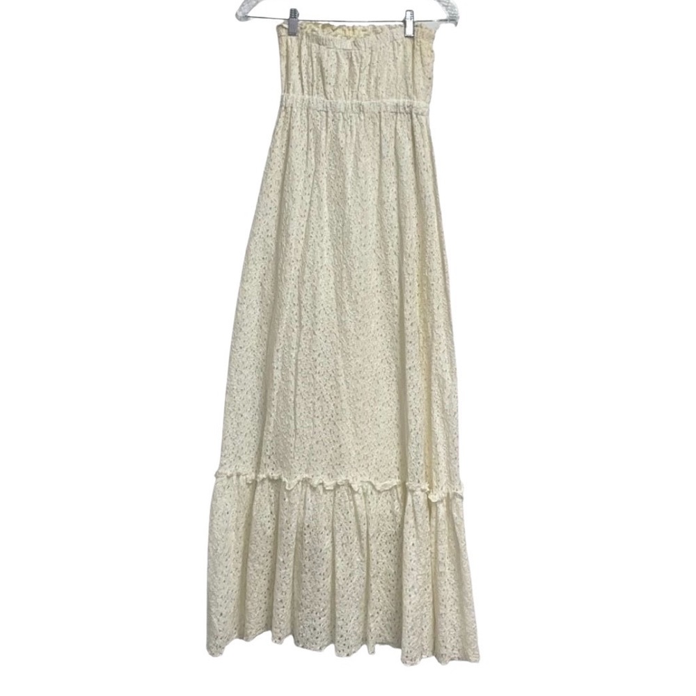 P Luca Milano Size Small Cream Maxi Dress - Picture 2 of 7